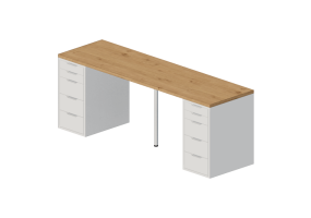 3D Desks - Wooden Desk - Ikea - Alex - Lagkapten