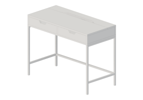 3D Desks - Desk in lacquered wood - Ikea - Alex