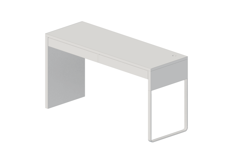 3D Desks - Lacquered wood desk - Ikea - Micke - IKEA 3D Desks - Lacquered wood desk - Ikea - Micke - IKEA