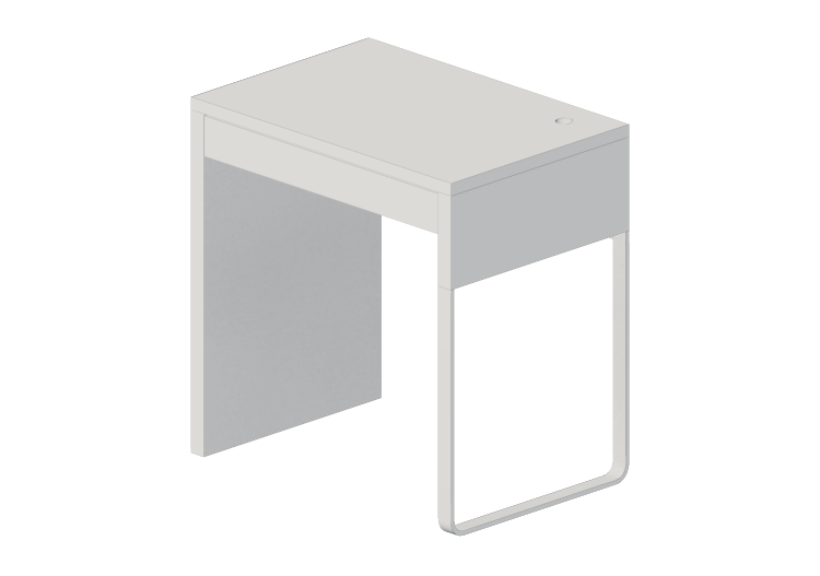 3D Desks - Lacquered wood desk - Ikea - Micke - IKEA 3D Desks - Lacquered wood desk - Ikea - Micke - IKEA