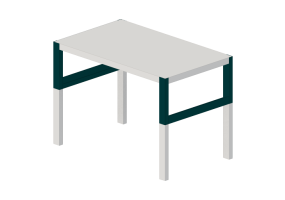 3D Schreibtische - Schreibtisch aus lackiertem Holz - Ikea - Pahl
