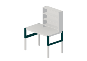3D Schreibtische - Schreibtisch aus lackiertem Holz - Ikea - Pahl