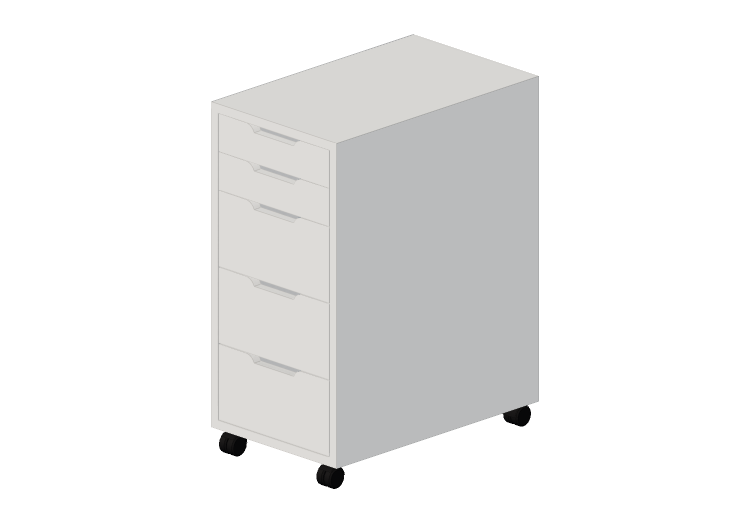 Bibliothèque 3D - Commode en bois laqué - Ikea - Alex -... Bibliothèque 3D - Commode en bois laqué - Ikea - Alex -...