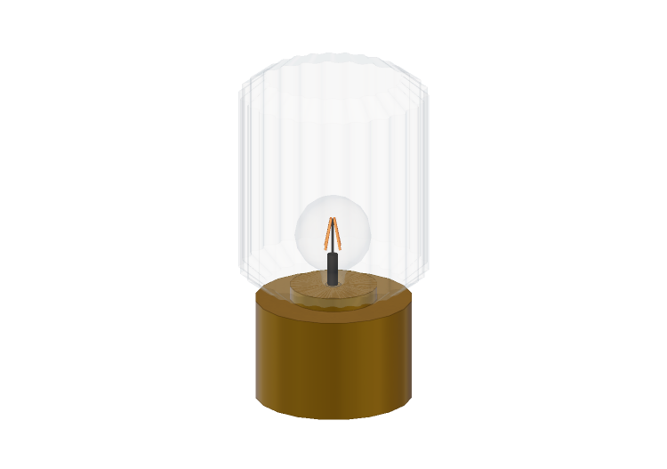 3D Table Lamp - Glass table lamp - Ikea - Solklint - IKEA 3D Table Lamp - Glass table lamp - Ikea - Solklint - IKEA