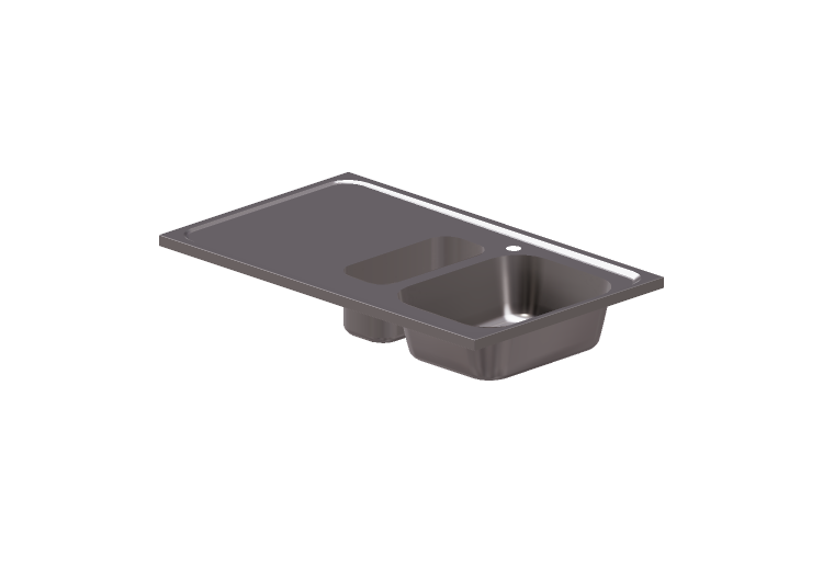 Lavatórios 3D - Pia de cozinha com duas bacias - Intra -... Lavatórios 3D - Pia de cozinha com duas bacias - Intra -...