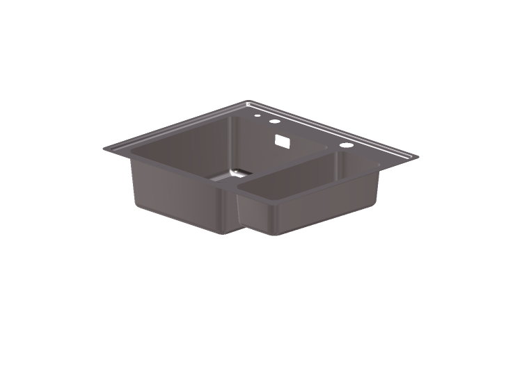 Lavatórios 3D - Pia de cozinha com duas bacias - Intra -... Lavatórios 3D - Pia de cozinha com duas bacias - Intra -...