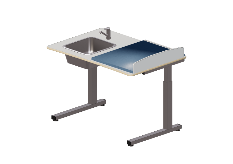 3D Accessories - Changing table with washbasin - Jeltec -... 3D Accessories - Changing table with washbasin - Jeltec -...
