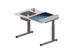 Accessoires 3D - Table &agrave; langer avec lavabo - Jeltec - Elit 120V