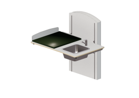 Acess&oacute;rios 3D - Banheiro com trocador ajust&aacute;vel - Jeltec - Lyfta Vagg 120H