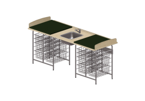 3D Accessories - Changing table with washbasin - Jeltec - Fast 220