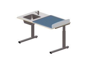 3D Accessories - Changing table with washbasin - Jeltec - Elit 140V