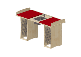 3D Accessories - Changing table with washbasin - Jeltec - Bjork 180