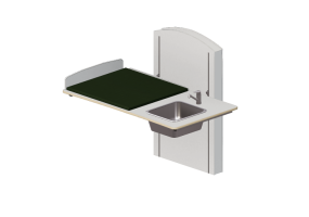 3D Zubeh&ouml;r - Wickeltisch mit Waschbecken verstellbar - Jeltec - Lyfta Vagg 140H