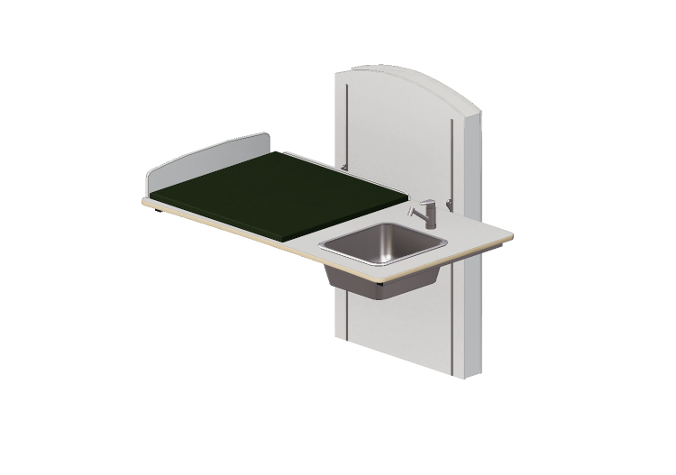 3D Zubehör - Wickeltisch mit Waschbecken verstellbar -... 3D Zubehör - Wickeltisch mit Waschbecken verstellbar -...