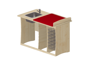 Accesorios 3D - Cambiador con lavabo - Jeltec - Bjork 140V