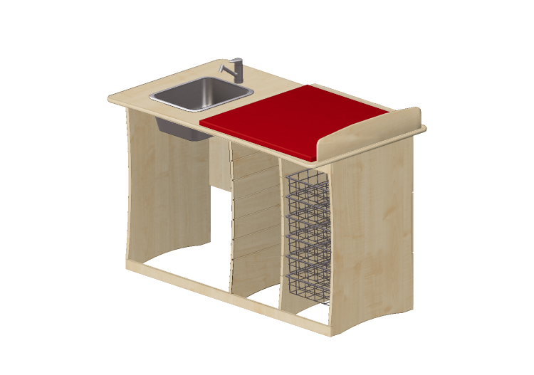 Accessoires 3D - Table à langer avec lavabo - Jeltec -... Accessoires 3D - Table à langer avec lavabo - Jeltec -...