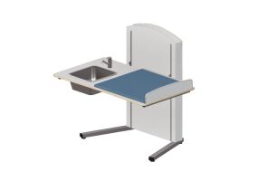 Acess&oacute;rios 3D - Banheiro com trocador ajust&aacute;vel - Jeltec - Lyfta Golv 140V