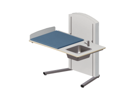 Accesorios 3D - Cambiador con lavabo ajustable - Jeltec - Lyfta Golv 140H