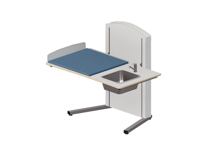 3D Zubehör - Wickeltisch mit Waschbecken verstellbar -... 3D Zubehör - Wickeltisch mit Waschbecken verstellbar -...