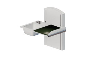Accessoires 3D - Table &agrave; langer avec lavabo ajustable - Jeltec - Lyfta Vagg 120V