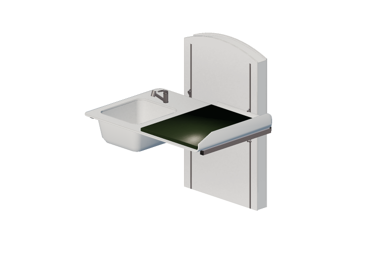 3D Zubehör - Wickeltisch mit Waschbecken verstellbar -... 3D Zubehör - Wickeltisch mit Waschbecken verstellbar -...