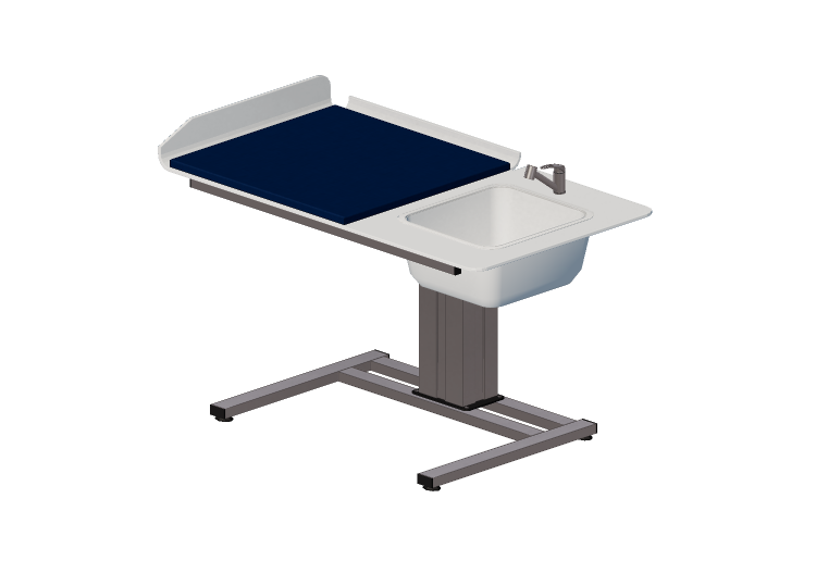 Accessoires 3D - Table à langer avec lavabo - Jeltec - Elin... Accessoires 3D - Table à langer avec lavabo - Jeltec - Elin...