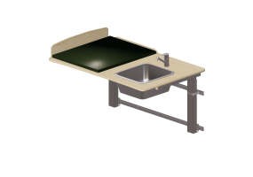 Accessori 3D - Fasciatoio con lavabo - Jeltec - Elit Vagg 120H