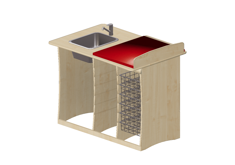Accessoires 3D - Table à langer avec lavabo - Jeltec -... Accessoires 3D - Table à langer avec lavabo - Jeltec -...