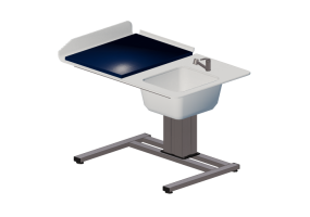 3D Zubeh&ouml;r - Wickeltisch mit Waschbecken - Jeltec - Elin 120H