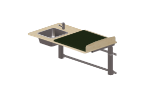 3D Accessories - Changing table with washbasin - Jeltec - Elit Vagg 140V