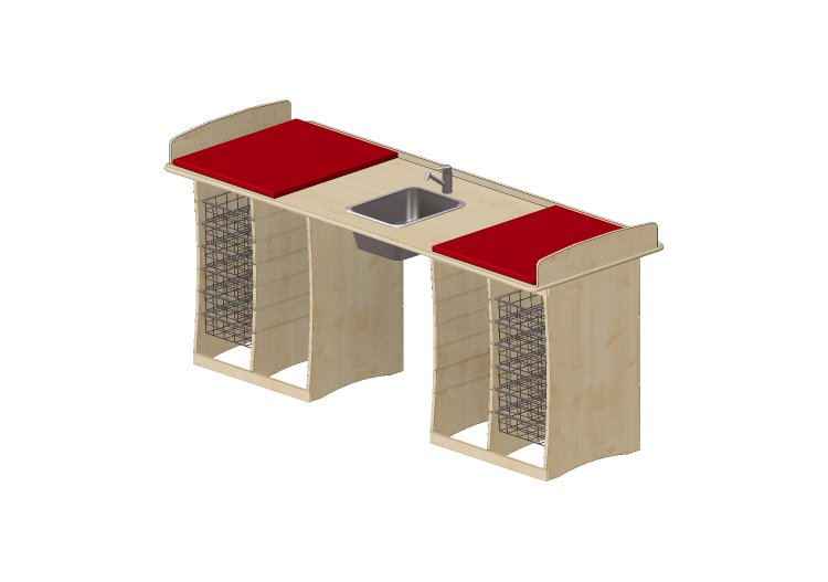 3D Accessories - Changing table with washbasin - Jeltec -... 3D Accessories - Changing table with washbasin - Jeltec -...