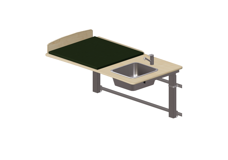3D Accessories - Changing table with washbasin - Jeltec -... 3D Accessories - Changing table with washbasin - Jeltec -...