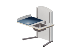 Accessori 3D - Fasciatoio con lavabo regolabile - Jeltec - Lyfta Golv 120H