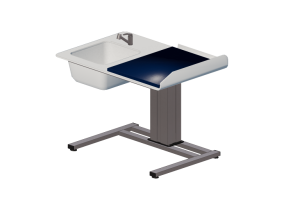 3D Zubeh&ouml;r - Wickeltisch mit Waschbecken - Jeltec - Elin 120V