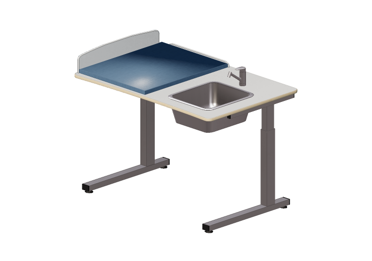 Accessori 3D - Fasciatoio con lavabo - Jeltec - Elit 120H -... Accessori 3D - Fasciatoio con lavabo - Jeltec - Elit 120H -...