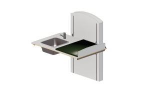 Accessoires 3D - Table &agrave; langer avec lavabo ajustable - Jeltec - Lyfta Vagg 120V