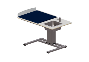 Accessori 3D - Fasciatoio con lavabo - Jeltec - Elin 140H