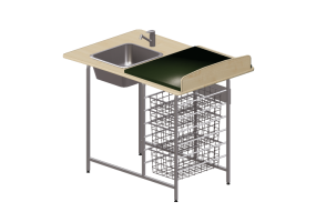 3D Accessories - Changing table with washbasin - Jeltec - Fast 120V