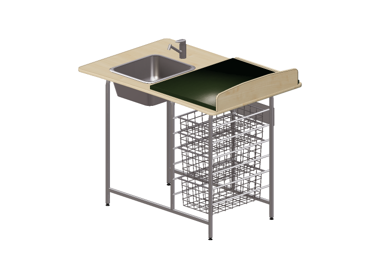 Accessori 3D - Fasciatoio con lavabo - Jeltec - Fast 120V -... Accessori 3D - Fasciatoio con lavabo - Jeltec - Fast 120V -...