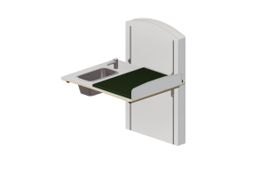Accesorios 3D - Cambiador con lavabo ajustable - Jeltec - Lyfta Vagg 100V