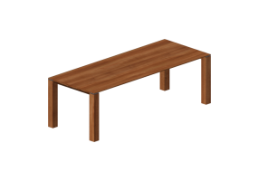 3D Tables - Wood Table - Jori - Opera - 240E