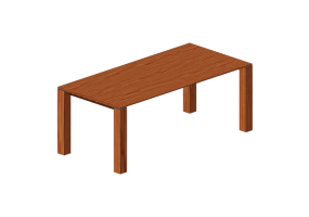 3D Tables - Wood Table - Jori - Opera - T200GHW
