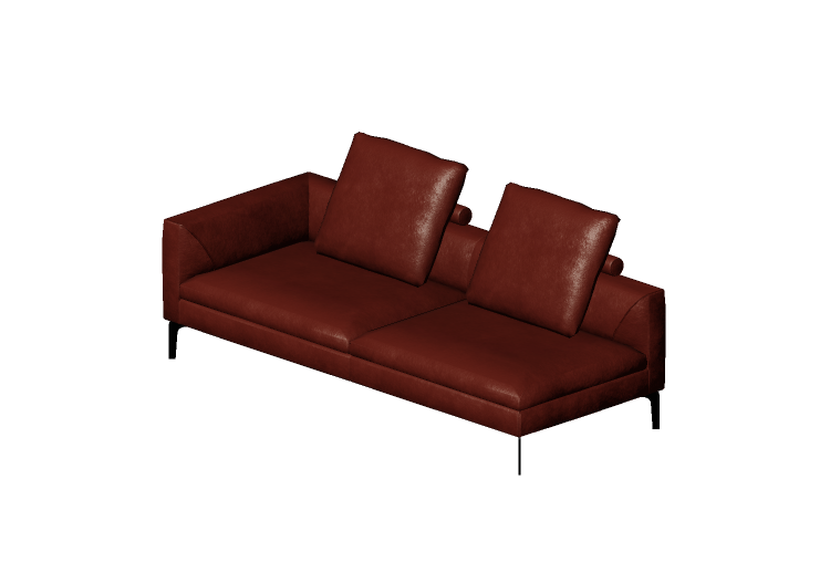 Divani 3D - Divano in pelle - Jori - Oryx - BS225L - Jori Divani 3D - Divano in pelle - Jori - Oryx - BS225L - Jori