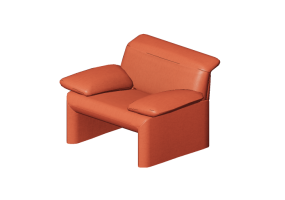Chairs and Sofas 3D - Fabric Armchair - Jori - Linea - AC120BA