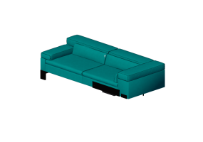 Poltronas y Sof&aacute;s 3D - Sof&aacute; de cuero - Jori - Shiva - CS231L