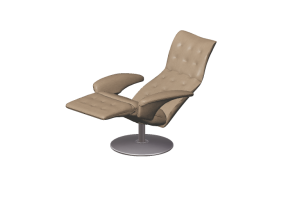 Chairs and Sofas 3D - Leather Armchair - Jori - Square - MOMA CARBAB