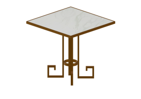 Tavoli 3D - Tavolo Jazz Glas &ndash; Kare &ndash; 82297