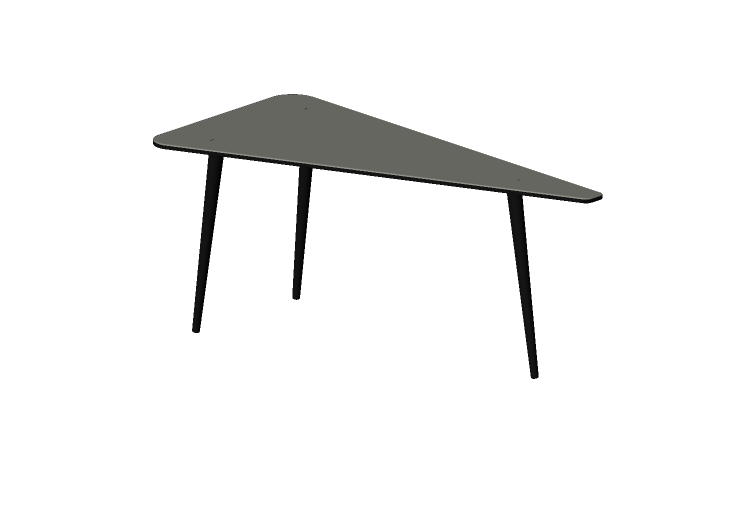 Tavoli 3D - Tavolo triangolare - Kare – 81141A - Kare Tavoli 3D - Tavolo triangolare - Kare – 81141A - Kare