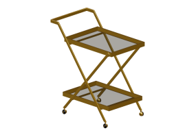 Tables 3D - Chariot de service rectangulaire - Kare - 81385