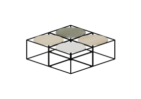 3D Tables - Square table - Kare &ndash; 82372